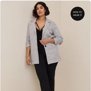 Torrid Studio Double Knit Boyfriend Blazer Size 2X